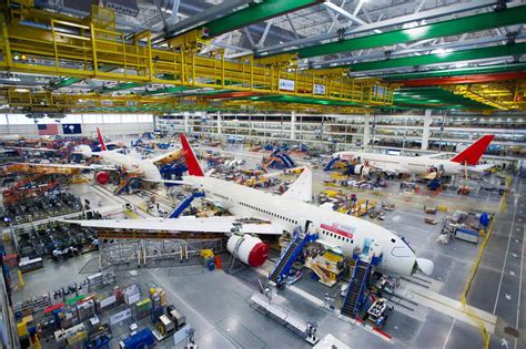 Boeing 787 North Charleston final assembly production line aircraft integration