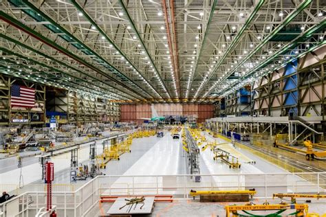 Boeing aerospace workers training 737 MAX assembly Everett facility