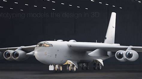 Boeing B-52J Stratofortress upgrade program with modern weapons and engines