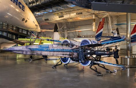 Boeing CV2 X-wing drone displayed at Smithsonian Udvar-Hazy Center