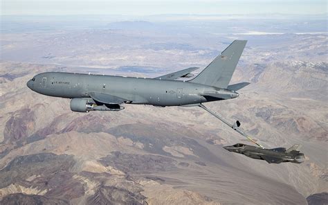 Boeing KC-46A Pegasus refueling aircraft with remote vision system