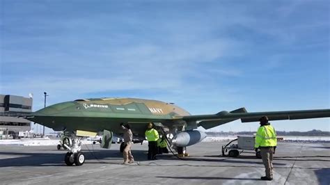 Boeing MQ-25 Stingray drone in U.S. Navy test flight