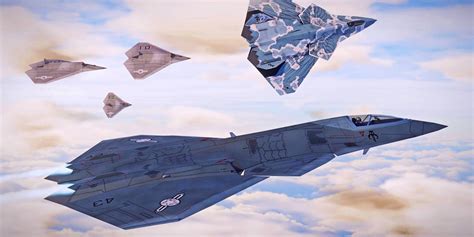 Boeing NGAD sixth-generation fighter concept artwork with loyal wingman drones