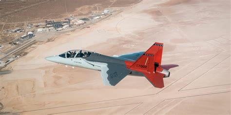Boeing T-7A Red Hawk prototype taxiing at Edwards Air Force Base
