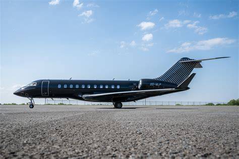 Bombardier Global 5500 private jet with Rolls-Royce Pearl engines