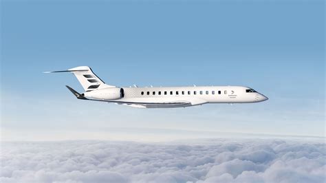 Bombardier Global 8000 on runway during certification testing