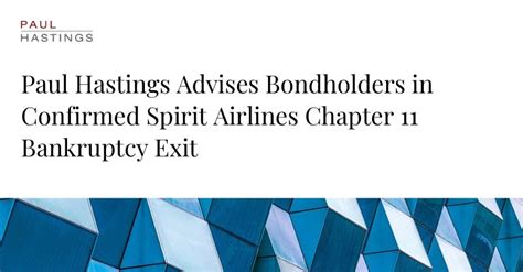 Bondholders meeting during Spirit Airlines Chapter 11 restructuring