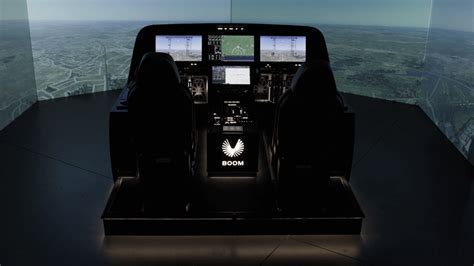 boom overture cockpit display showing sonic boom prediction path