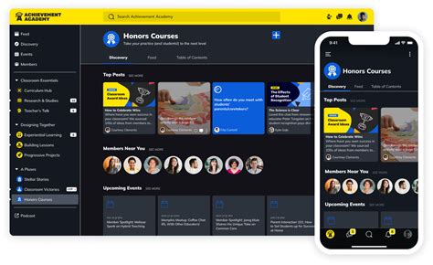 Branded community dashboard on Mighty Networks with embedded course content