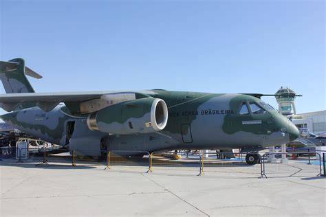 Brazilian Air Force Embraer C-390 Millennium cargo aircraft on runway