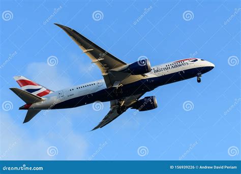 British Airways 787-9 departing London Heathrow