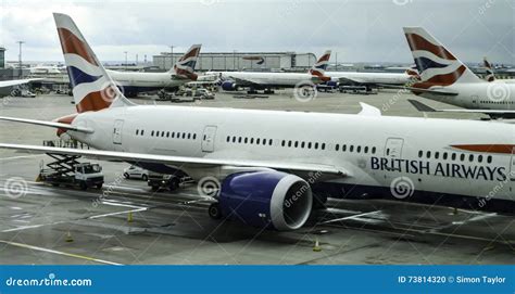British Airways A380 parked at London Heathrow Terminal 5
