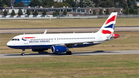 British Airways Airbus A320 at Heathrow Terminal 5 with European short-haul routes
