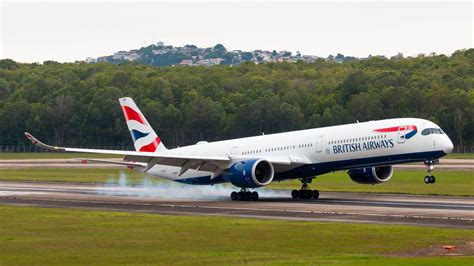 British Airways Airbus A350-1000 Nashville International Airport arrival