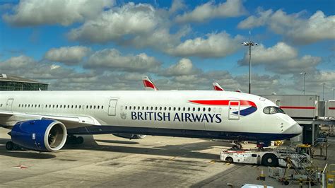 British Airways Airbus A350 landing at Grantley Adams International Airport Barbados