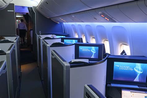 British Airways Boeing 777-200ER Club Suite cabin with 1-2-1 seating