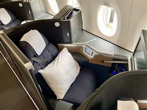 British Airways business class cabin long haul flight seats