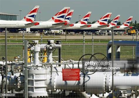 british airways fuel-efficient fleet aircraft parked at Heathrow