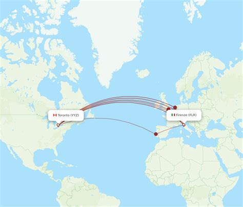 business travelers flying from toronto to florence italy via codeshare