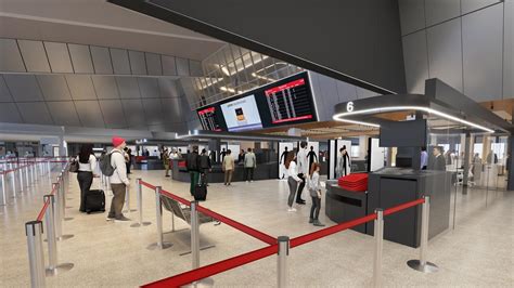 busselton airport new qantas terminal check-in area with passengers
