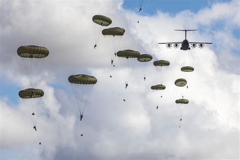 C-17 conducting nighttime HALO paratrooper insertion