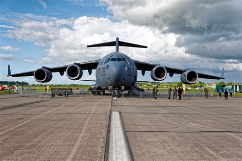 C-17 Globemaster III loading classified cargo at Edwards Air Force Base