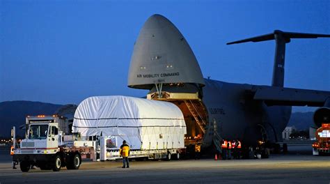 C-5 Galaxy cargo aircraft humanitarian airlift loading