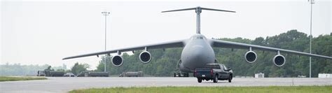 C-5M Super Galaxy engines under wing during taxi