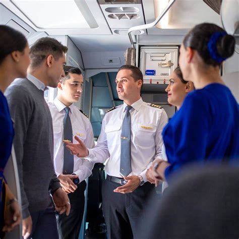 cabin crew briefing before a long haul airbus a380 flight
