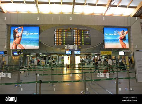 Canceled flight departures board at Venice Marco Polo Airport July 10, 2025