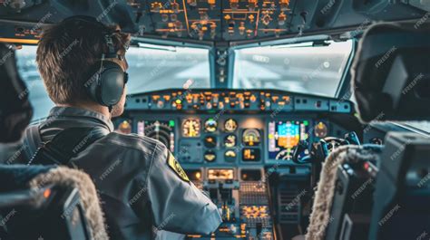 cargo pilot preparing for long haul flight cockpit night operations