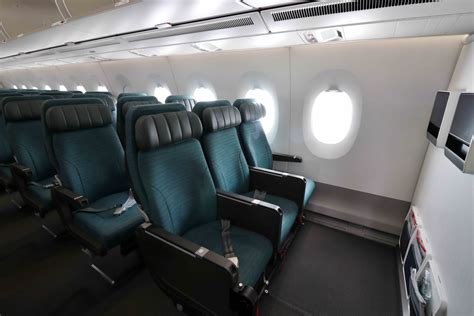 Cathay Pacific Airbus A350 economy seating cabin