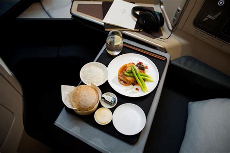 cathay pacific business class meal service