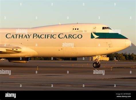 Cathay Pacific Cargo Boeing 747 freighter Anchorage Alaska