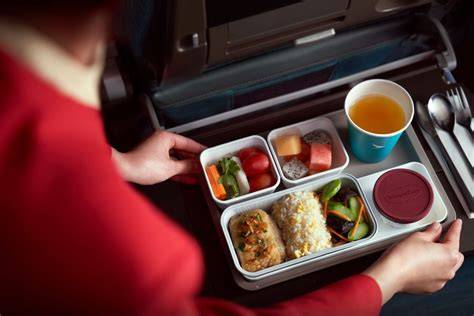 Cathay Pacific economy class meal