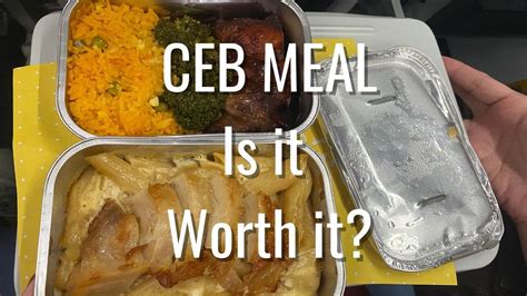 Cebu Pacific pre-ordered in-flight meal tray
