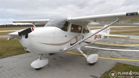 Cessna 172 single-engine propeller plane on grass airfield