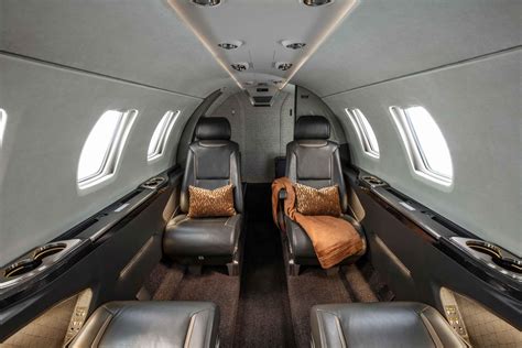 Cessna Citation business jet on executive airport ramp