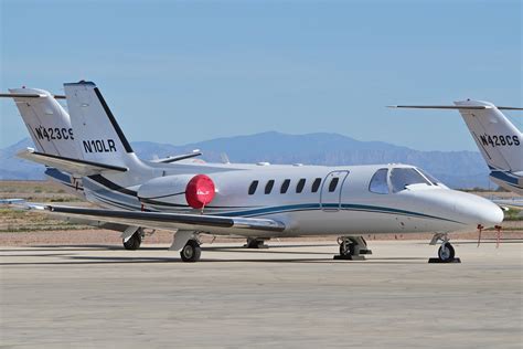 Cessna Citation II jet in flight, symbolizing executive air travel