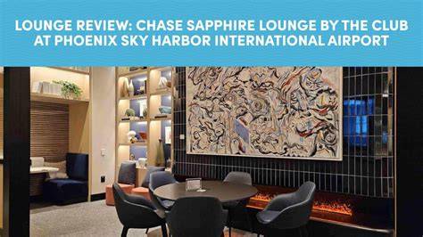 Chase Sapphire Lounge premium airport interior at Phoenix Sky Harbor International Airport