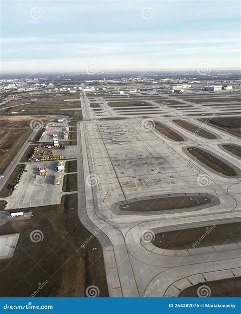 Chicago O Hare International Airport runways aircraft traffic aerial skyline ORD busy flights