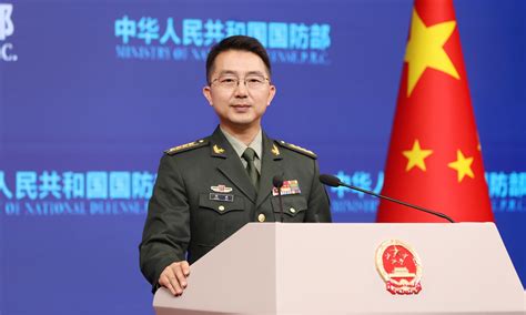Chinese defense ministry spokesperson Jiang Bin discussing AI warfare concerns