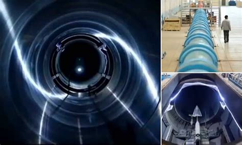 Chinese hypersonic wind tunnel facility during test simulation