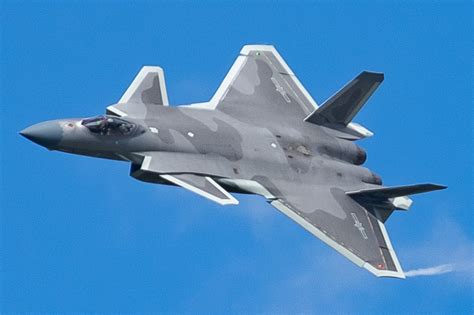 Chinese J-20 stealth fighter during military air exercise