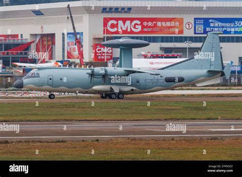 Chinese KJ-500 AEW\&C aircraft operating over South China Sea
