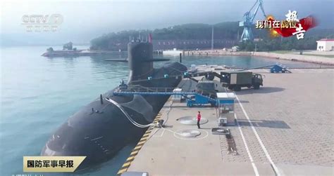 Chinese Shang-class submarine leaving naval shipyard in Liaoning
