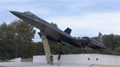 CIA A-12 Oxcart on display at CIA headquarters Langley Virginia