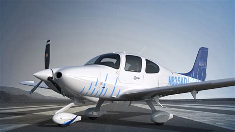 cirrus sr20 parked at training academy flight line