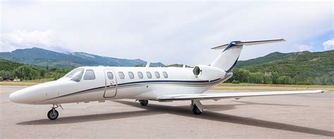 Citation CJ3 from Wheels Up soaring at high altitude