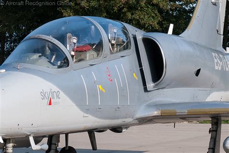 civilian-owned Aero L-39 Albatross flying in formation at airshow